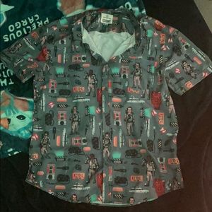 Ghostbusters Button Up Shirt